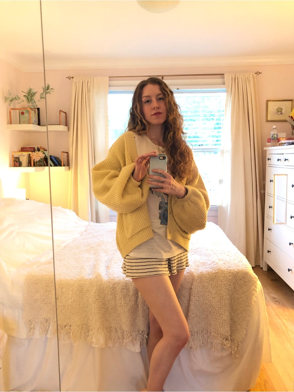 Sabo Skirt Yellow Slouchy Sweater, XS